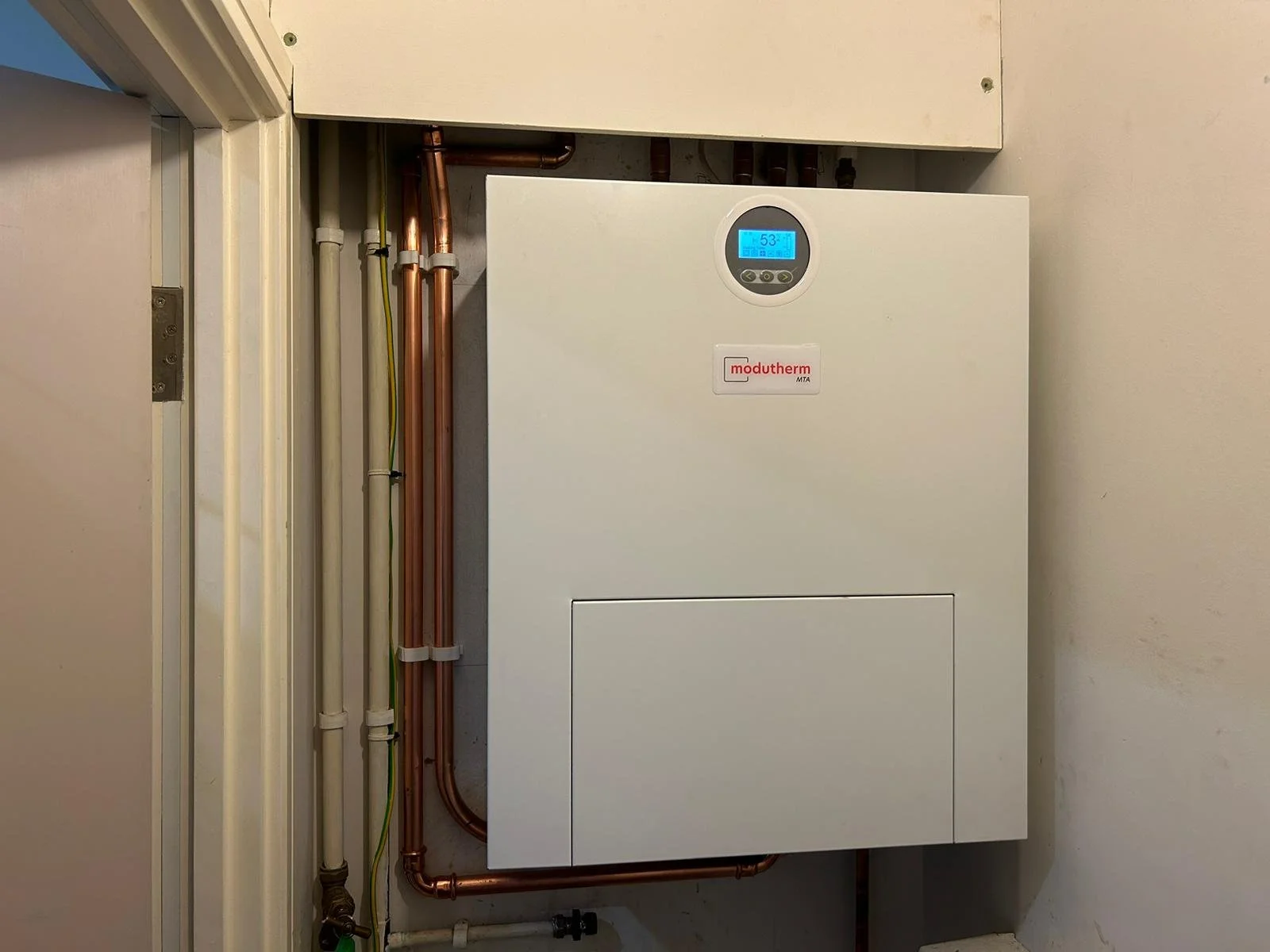 Modutherm heat interface unit installed in residential property